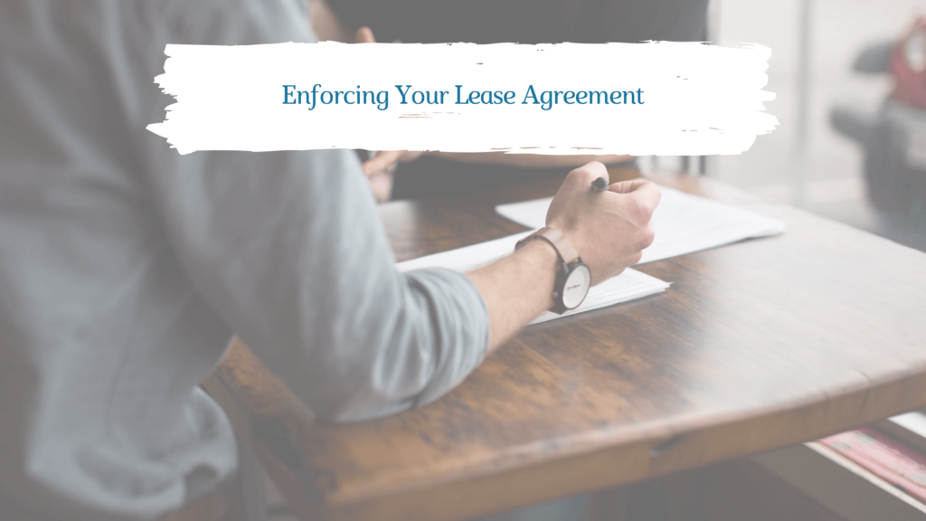 Enforcing Your Lease Agreement - article banner