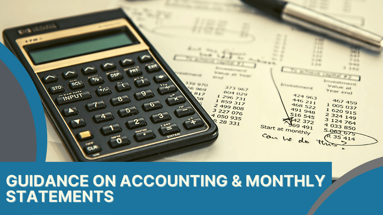 Guidance on Accounting & Monthly Statements - Article Banner